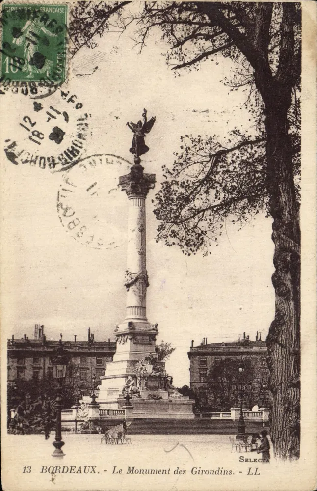 Bordeaux - O Monumento dos Girondinos - Select LL - Frente