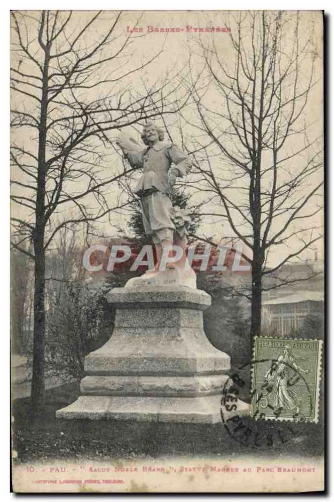 Pau - Statue des Marschalls von Frankreich im Parc Beaumont — Éditions Lacombe, n°10 - Vorderseite