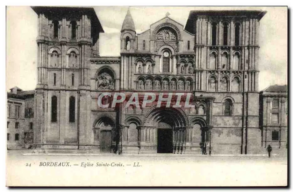 Bordeaux — Igreja de Santa Cruz — LL. - Frente
