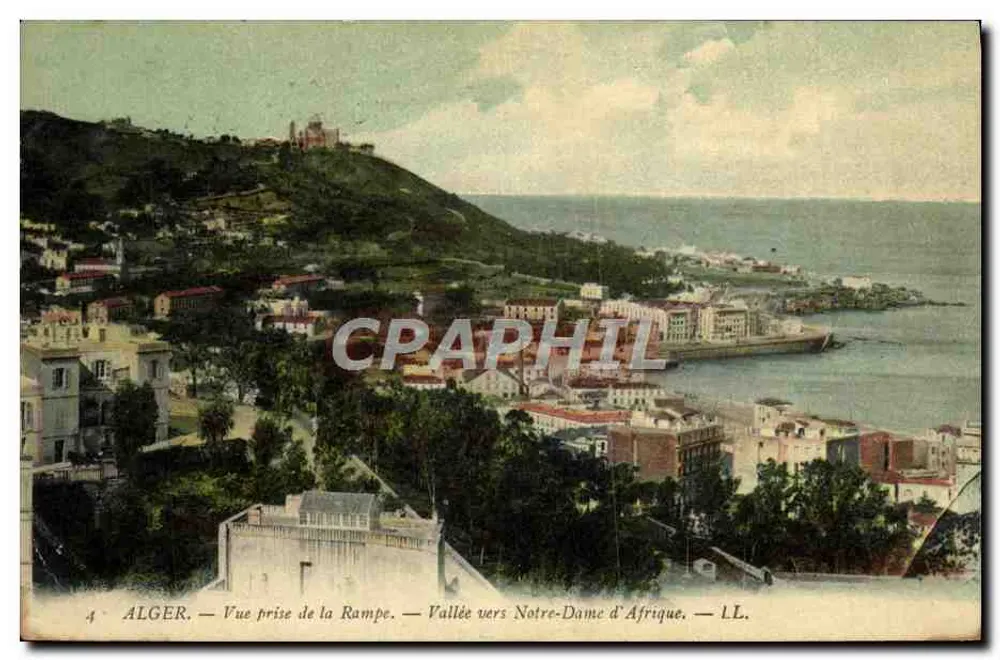 Alger — Aussicht vom Ramp — Tal in Richtung Notre-Dame d'Afrique — LL. - Vorderseite