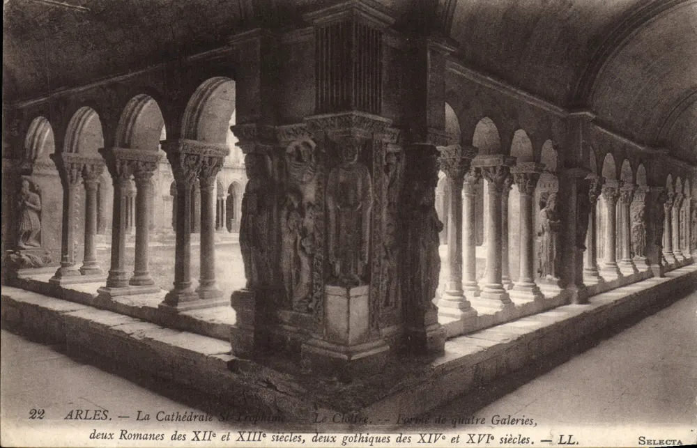 Arles — Kathedrale Saint-Philippe — Der Cloister — Der Baum der vier Galerien — LL. SELECTA - Vorderseite