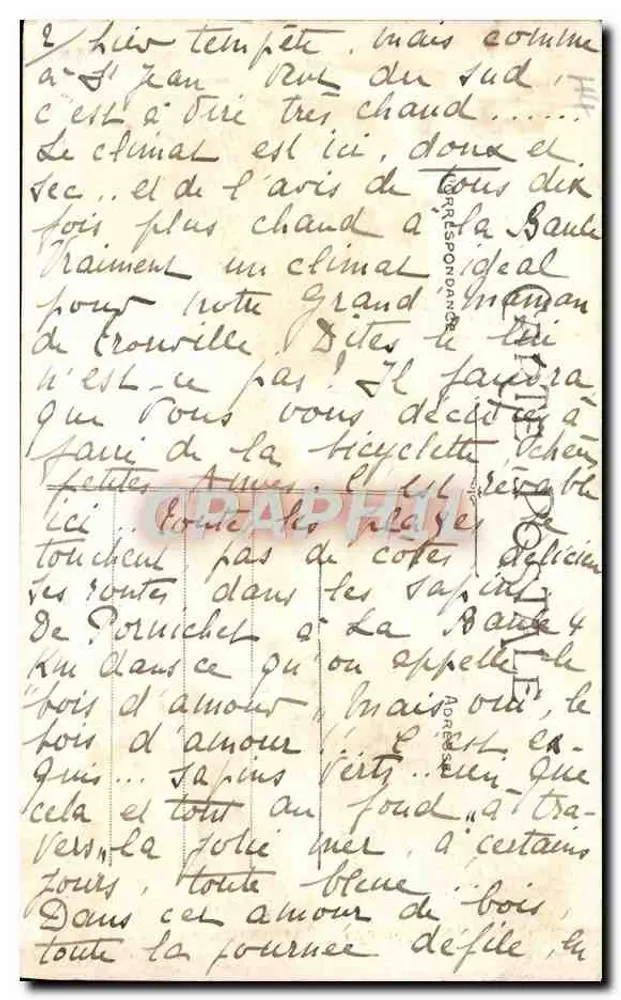 La Roche Percée em Congrigroux — Pornichet (Loire-Inf.) — Coleção F. Chapeau, Nantes - 7º milhar - Verso