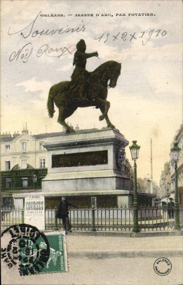 Orléans — Jeanne d'Arc, von Foyatier — Orléanais Galerien - Vorderseite