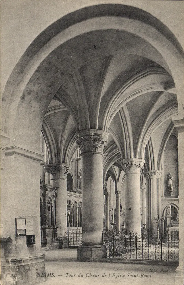 Reims — Turm des Chors der Kirche Saint-Remi — N.D. Pirot - Vorderseite
