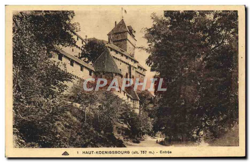 Haut-Kœnigsbourg (alt. 757 m.) — Entrada — Edição especial do Castelo - Frente