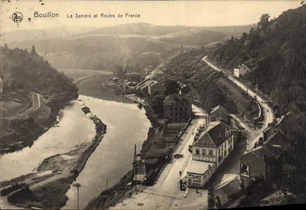 Bouillon — Die Semois und Straßen Frankreichs — N. Laus, Serie 64 - Vorderseite