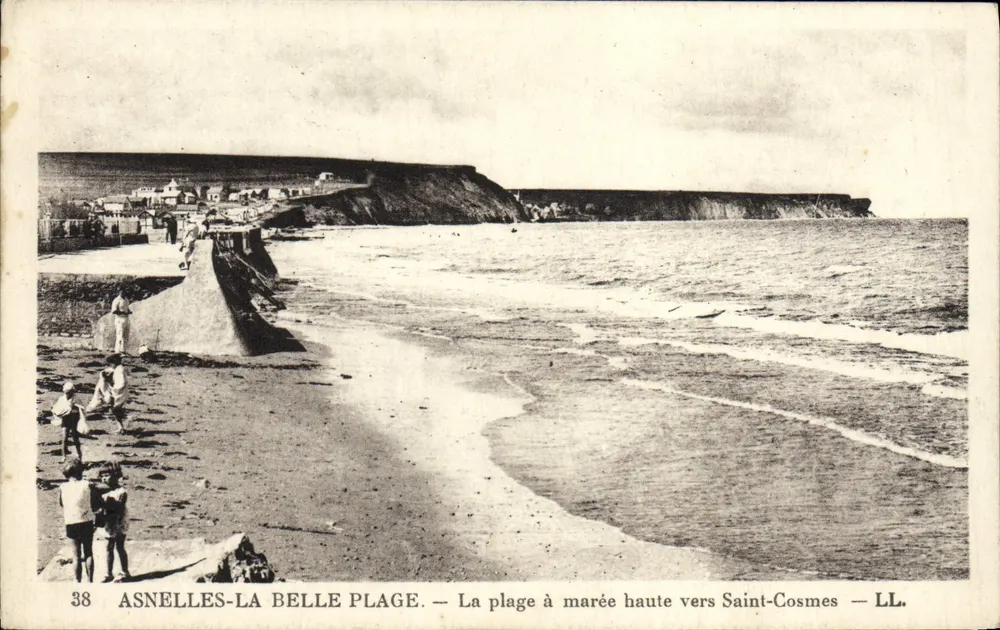 Asnelles-la-Belle-Plage — Die Strände bei Ebbe in Richtung Saint-Cosmes — LL. - Vorderseite
