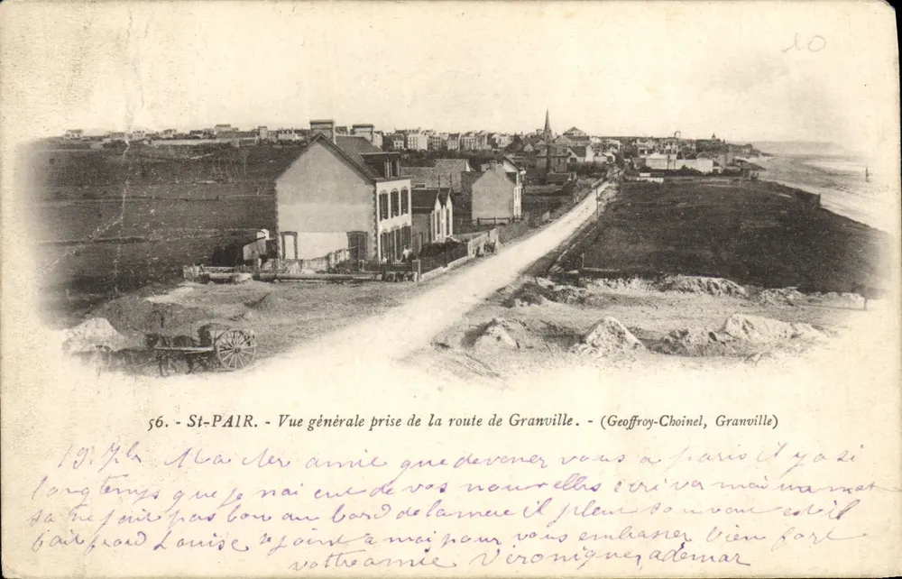 St-Pair - Allgemeiner Blick von der Straße nach Granville — Geoffroy-Choinel, Granville - Vorderseite