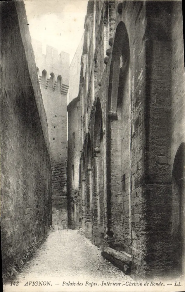 Avignon — Palais des Papes — Innenbereich — Chemin de Ronde — LL. 143 - Vorderseite