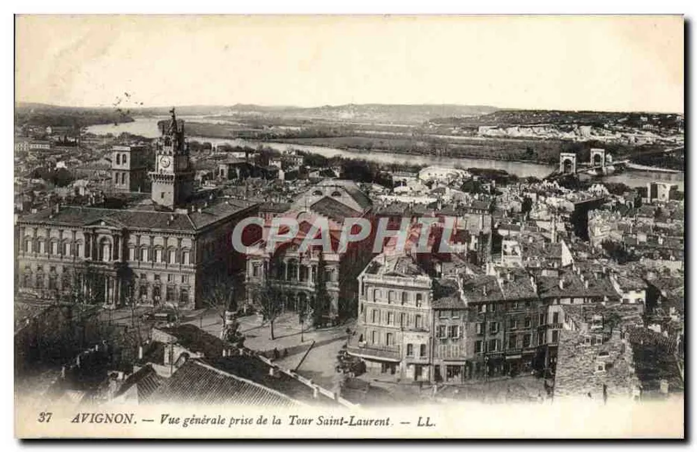 Avignon — Allgemeiner Blick von der Tour Saint-Laurent — LL. n°37 - Vorderseite