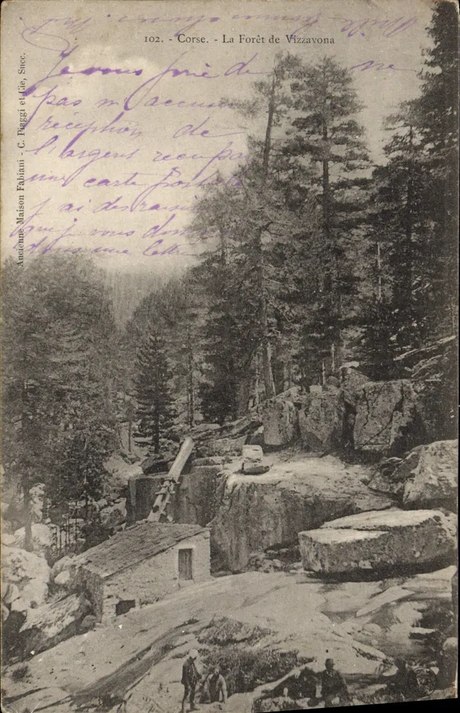 Córsega - A Floresta de Vizzavona — Velha Casa Fabbiani, C. Paggi & Cie, Soc. — n°102 - Frente