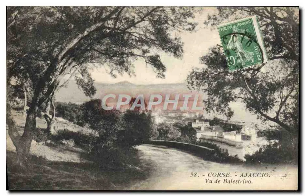 Korsika - Ajaccio — Ansicht von Balestrino — Foto A. TOMA (Korsika) - Vorderseite