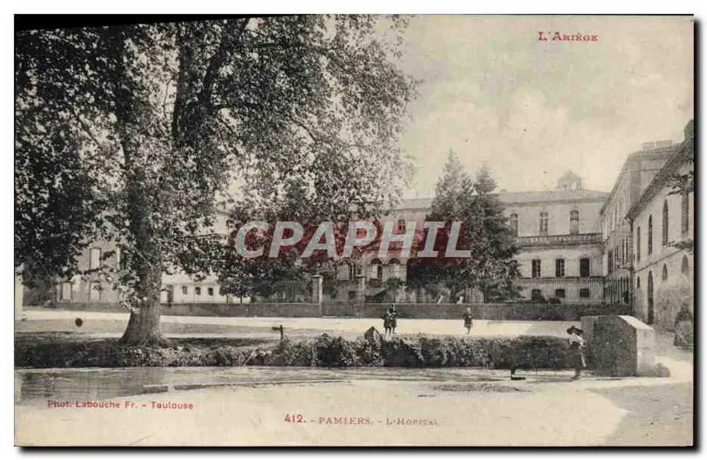 Pamiers - L'Hôpital — Fot. Labouche Fr. - Toulouse, n° 412 - Voorkant