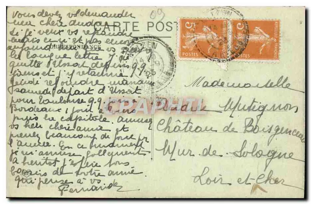 Route de Saint-Paul à Lavelanet — Le St-Barthélemy und Le Fourcat — L'Ariège — Phot. Labouche Fr. — Toulouse - Rückseite