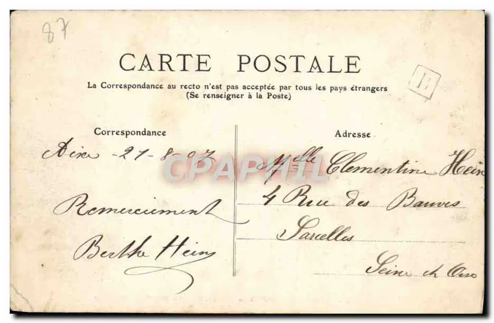 Ruínas do Castelo de CHALUCET — Haute-Vienne — editor M.T. n°168 - Verso
