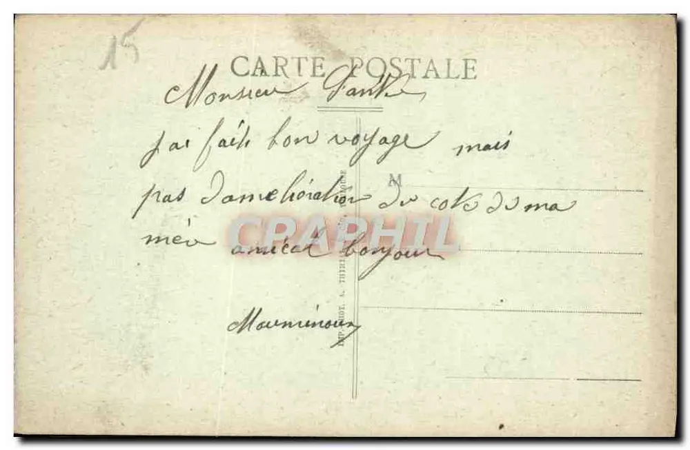 Cantal — O Cume do Puy Mary — vista panorâmica — Plomb du Cantal 1868 - Verso