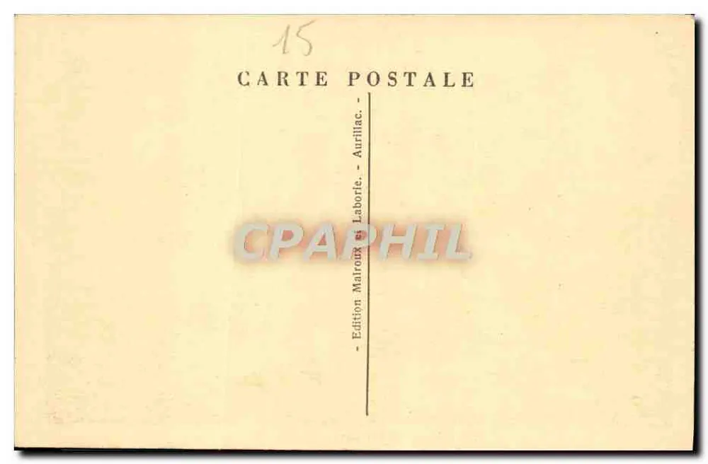 Cume do Puy Mary — Cantal pitoresco — Edição Mairroux, Aurillac - Verso