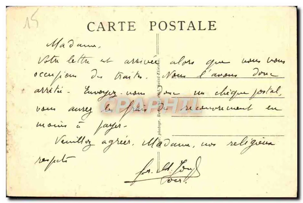 Abtei Notre-Dame de SAINT-LIEU — SEPT-FONS. — Das Kapitel. - Rückseite