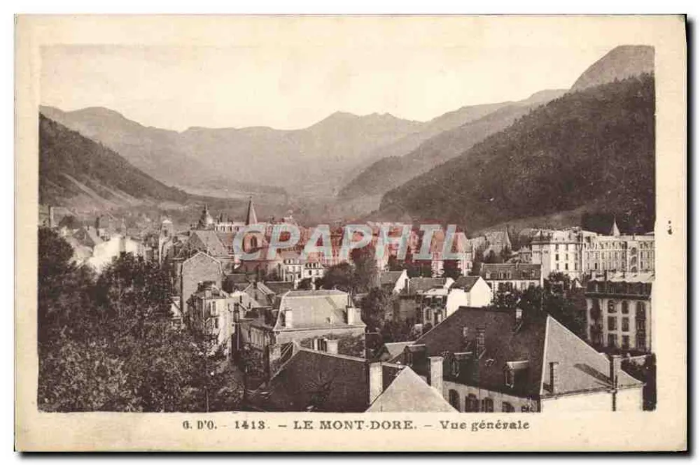 Le Mont-Dore — Vista geral — G. D'O. n°1413 - Frente