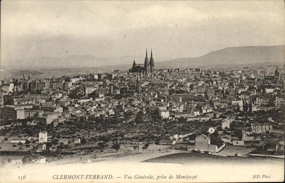 CLERMONT-FERRAND — Allgemeiner Blick, aufgenommen von Montjuzet — ND Phot - Vorderseite