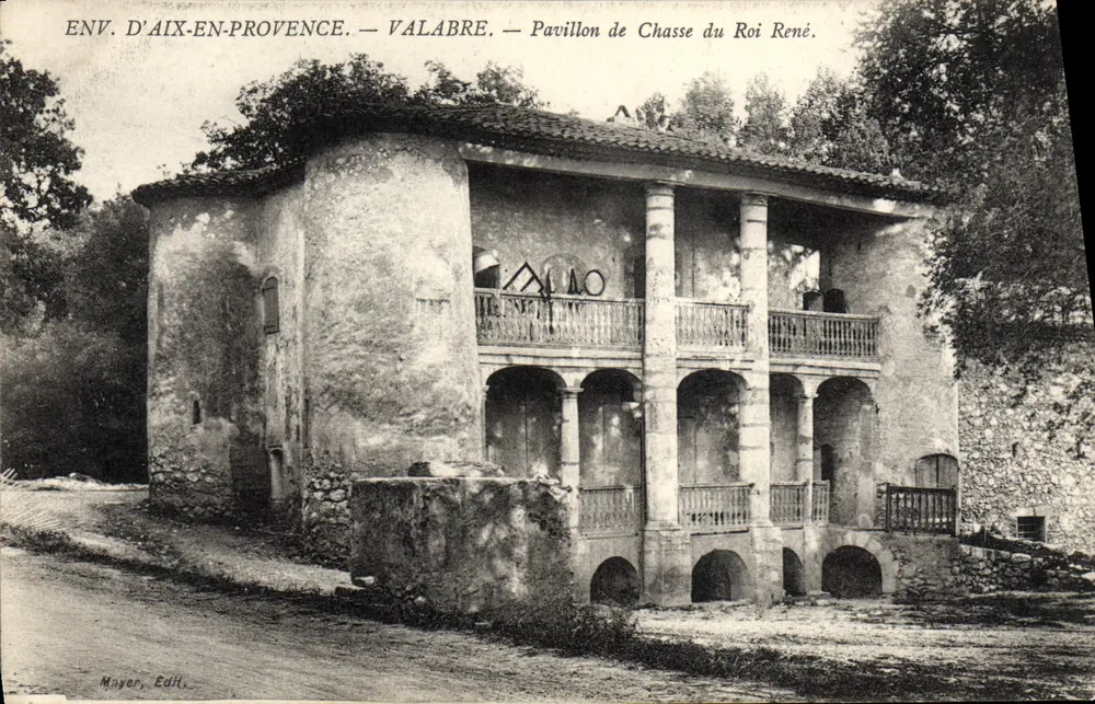 Ansicht von Aix-en-Provence — Valabre — Jagdhütte des Königs René — Mayer, EdH. - Vorderseite