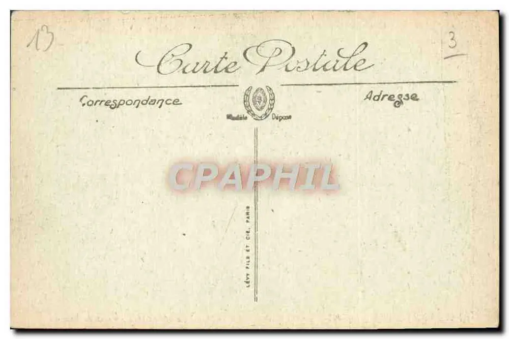 Arles — A Praça da República — Velho Palácio da Idade Média que Servia de Prisão — Lévy Frères & Cie, Paris - Verso