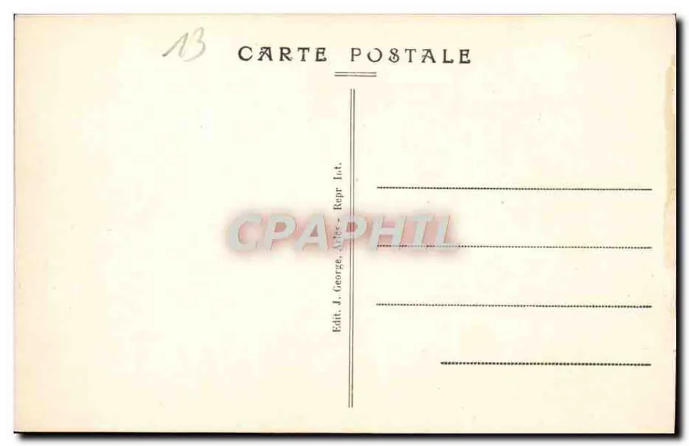 Fontvielle - Mulino di A. Daudet — Editore J. George, Arles, n° 301 - Verso