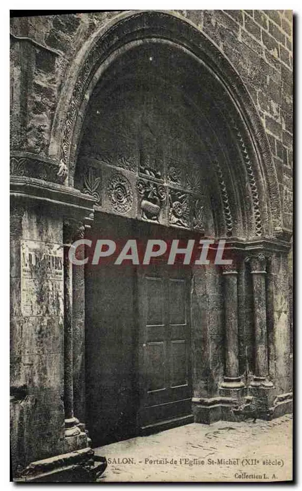Salon - Portal der Kirche Saint-Michel (12. Jahrhundert) — Sammlung L. A. - Vorderseite
