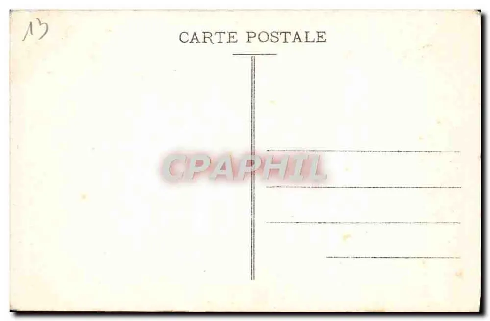 Marselha - Palácio de Longchamp — cliché da Compagnia Aérea Francesa - Verso
