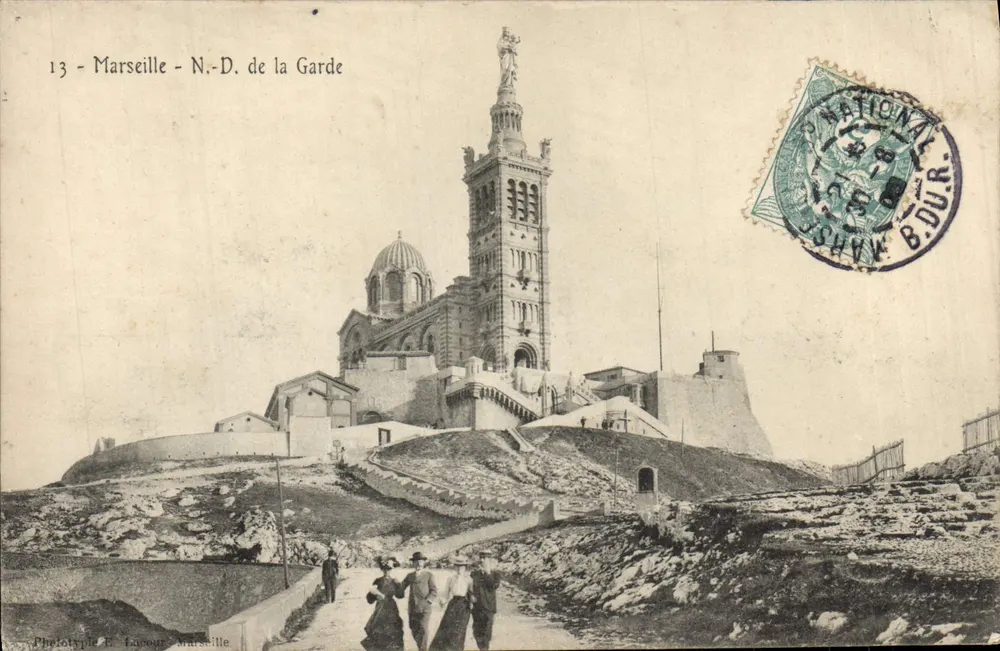 Marselha - N.-D. de la Garde — Fototipia E. Lacour, Marselha, n°13 - Frente