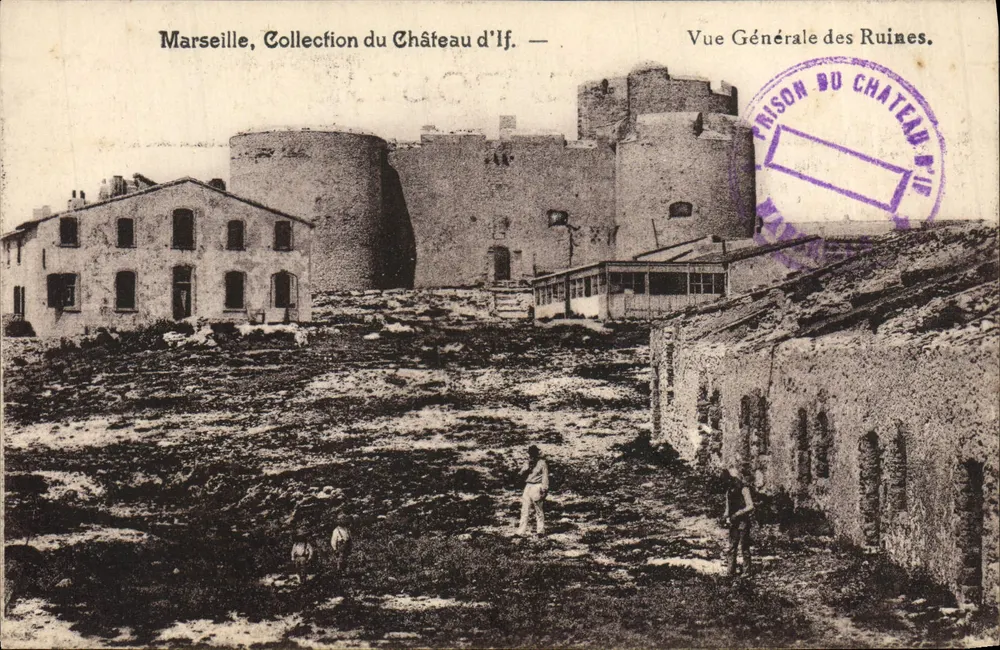 Marselha, Coleção do Castelo de If — Visão Geral das Ruínas. - Frente