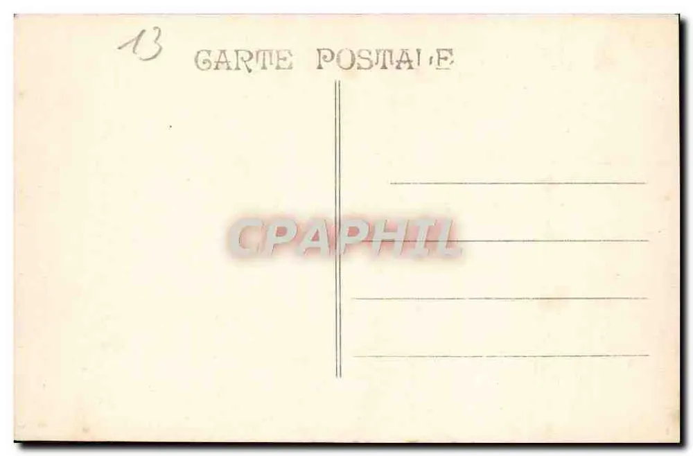 Marselha — O Castelo de If — Editor não identificado, número de série não visível - Verso