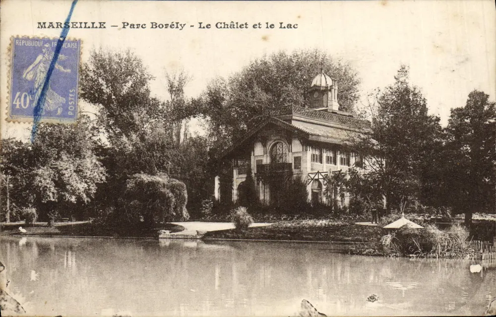 MARSEILLE – Parc Borély – O Chalé e o Lago - Frente
