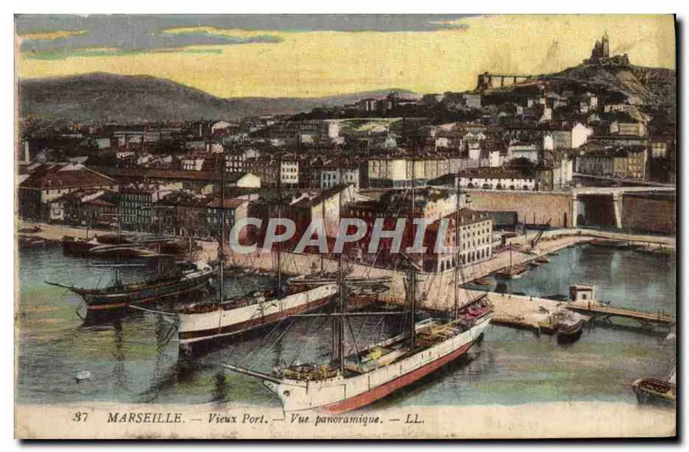 Marseille — Alter Hafen — Panoramablick — LL. n°37 - Vorderseite
