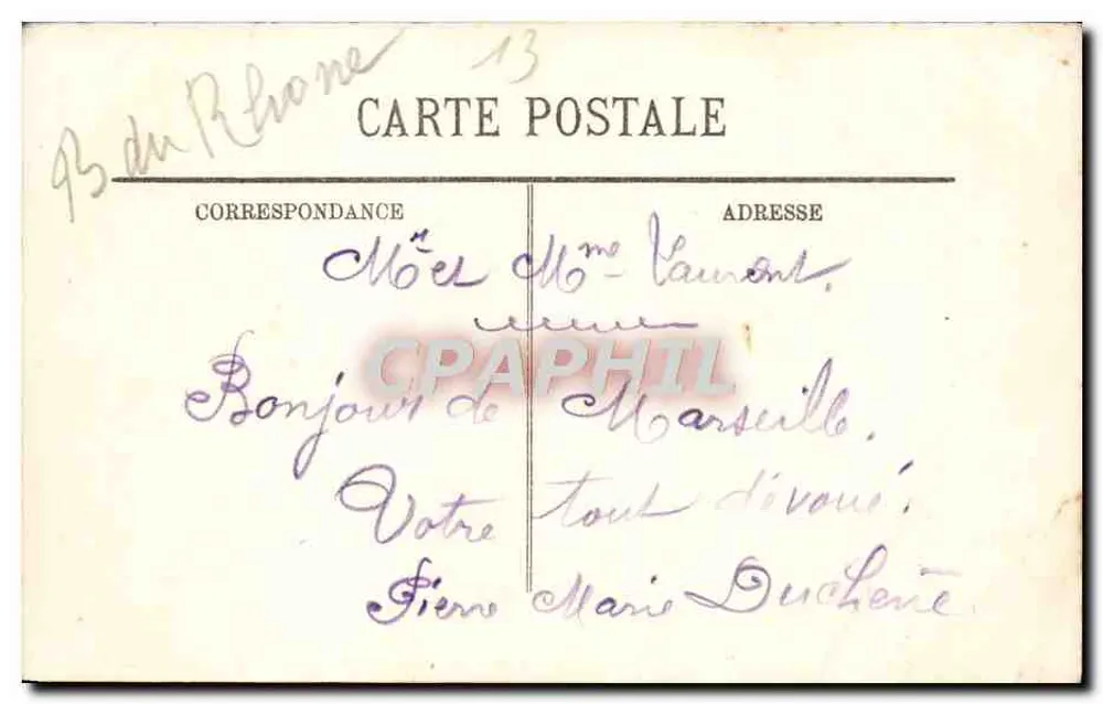 Marseille — Palais Longchamp — LL. — n°199 - Rewers