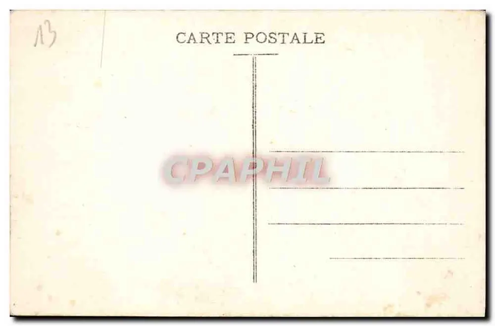 Marseille - Place de la Bourse - La Bourse et la Canebière — Cliché de la Compagnie Aérienne Française - Rückseite