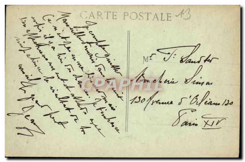 Um forte vento de mistral em Marselha! — Foto Bourre, edição 22, rua Pavillon, Marselha - Verso