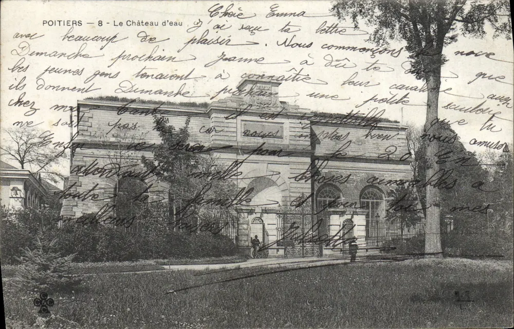 Poitiers — O Castelo da Água — Editor desconhecido, número de série não visível - Frente