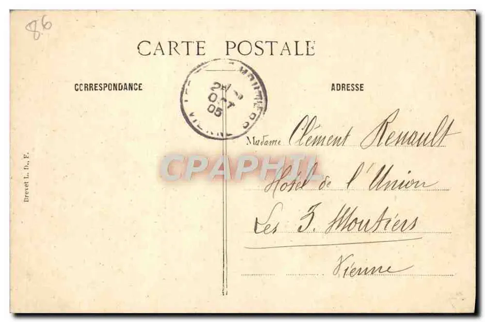 Vienne - Chatellerault — Türme des Alten Brückentores 16. Jahrhundert — Ed. Bergeon - Fot. Lanbert - Rückseite