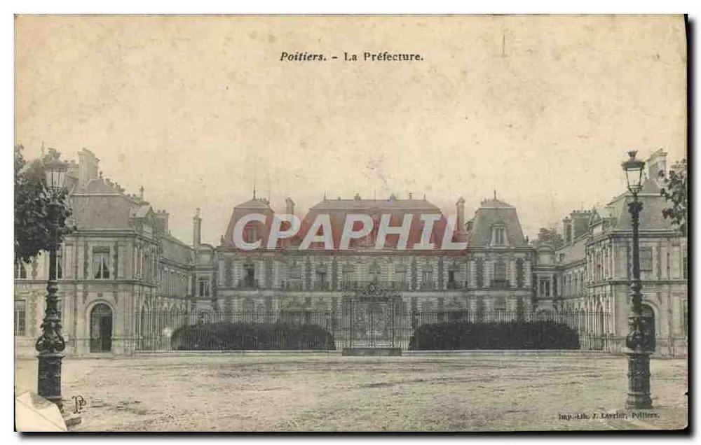 Poitiers - A Prefeitura — Imp. J. Laviot, Poitiers - Frente