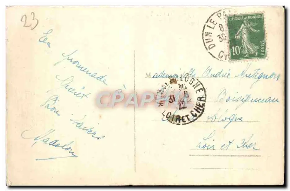 Guéret - L'Hôpital — widok panoramiczny — wydawnictwo de Nussa, nr 4 - Rewers