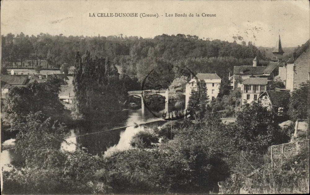 La Celle-Dunoise (Creuse) — Les Bords de la Creuse — éditeur De Cusset & Cie, n° 21 - Frente