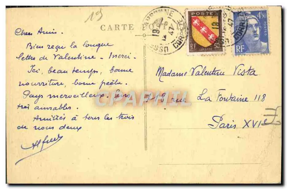 La Corrèze Illustrée — Eine Ansicht der Diège am Roudal, nahe Ussel - Rückseite