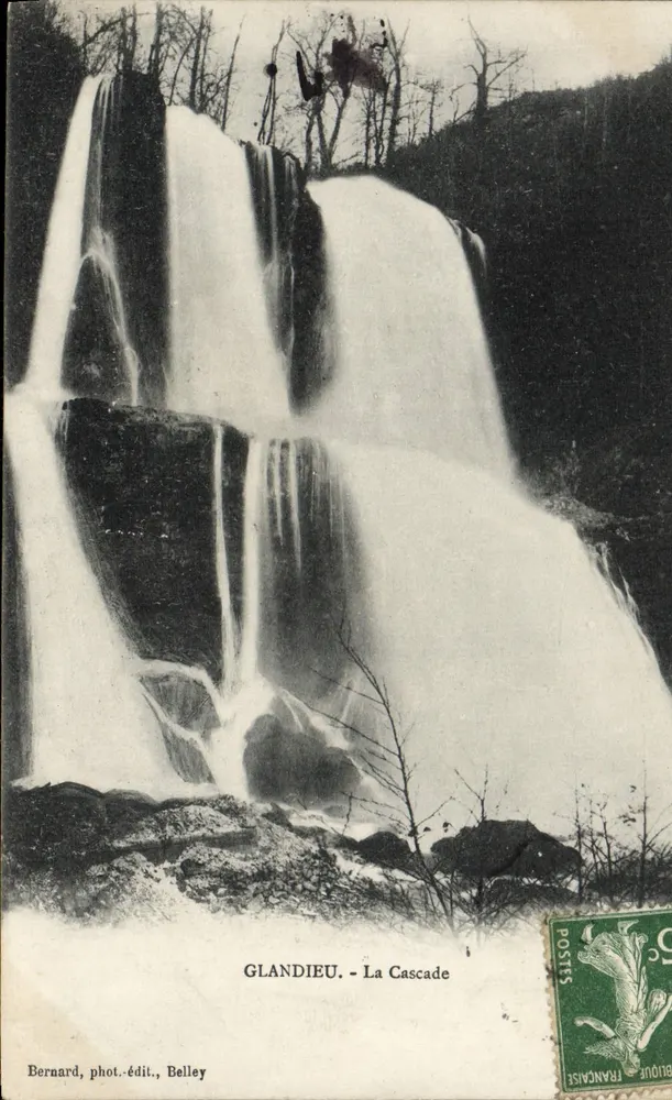 Glandieu - A Cascata — Bernard, fot.-edit., Belley - Frente
