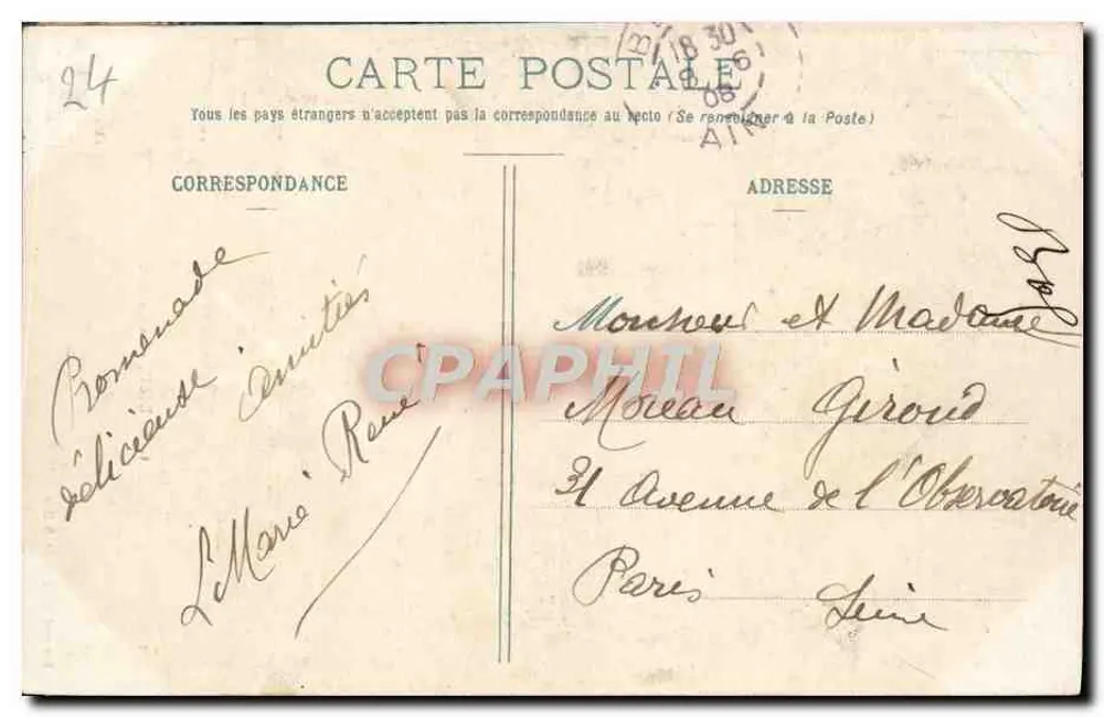Glandieu - A Cascata — Bernard, fot.-edit., Belley - Verso