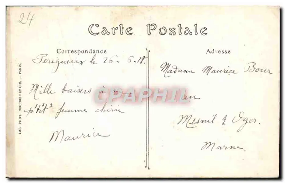 Périgueux — A Torre de Vésone — ND. Fot. - Verso