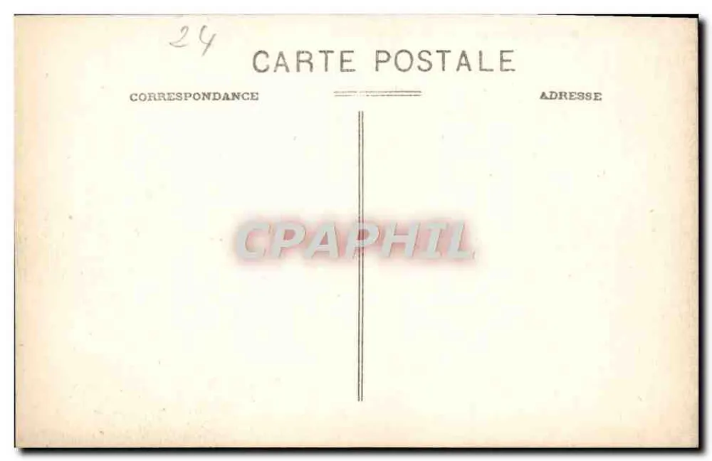 Périgueux — L'Isle e o Ponte Quebrado — editor não identificado, n° de série 8 - Verso