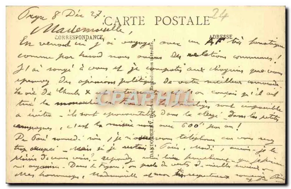 Périgueux — De Normandische Poort — D.B. uitgever - Achterkant