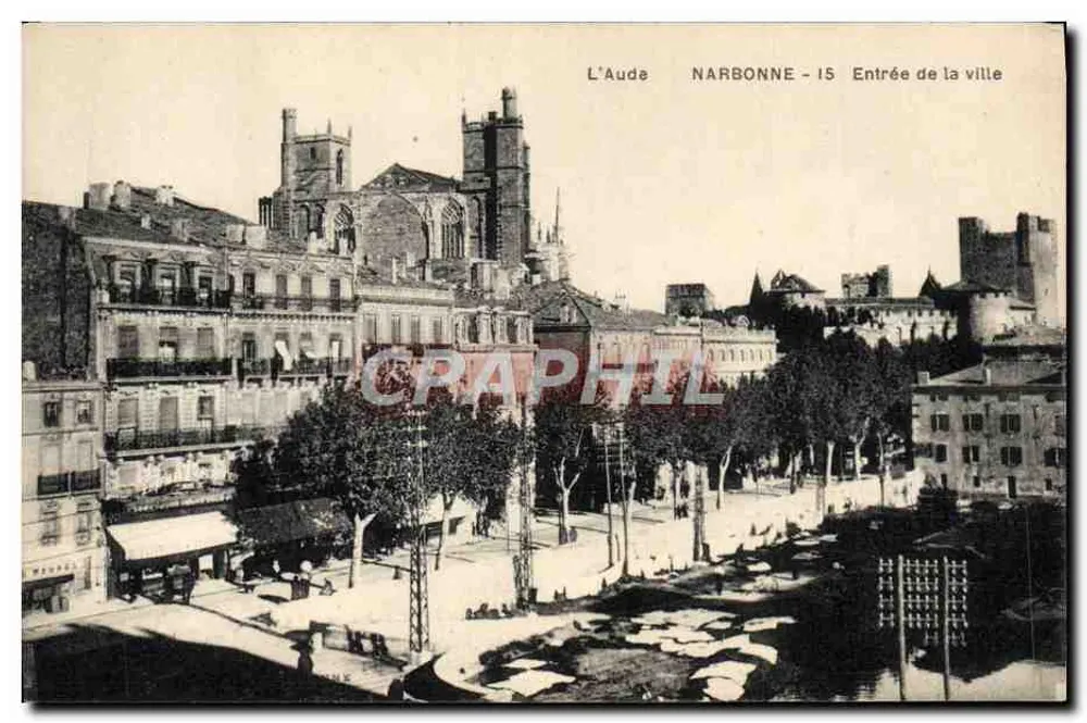 Narbonne - Entrada da cidade — L'Aude — editor L'Aude, n° 15 - Frente