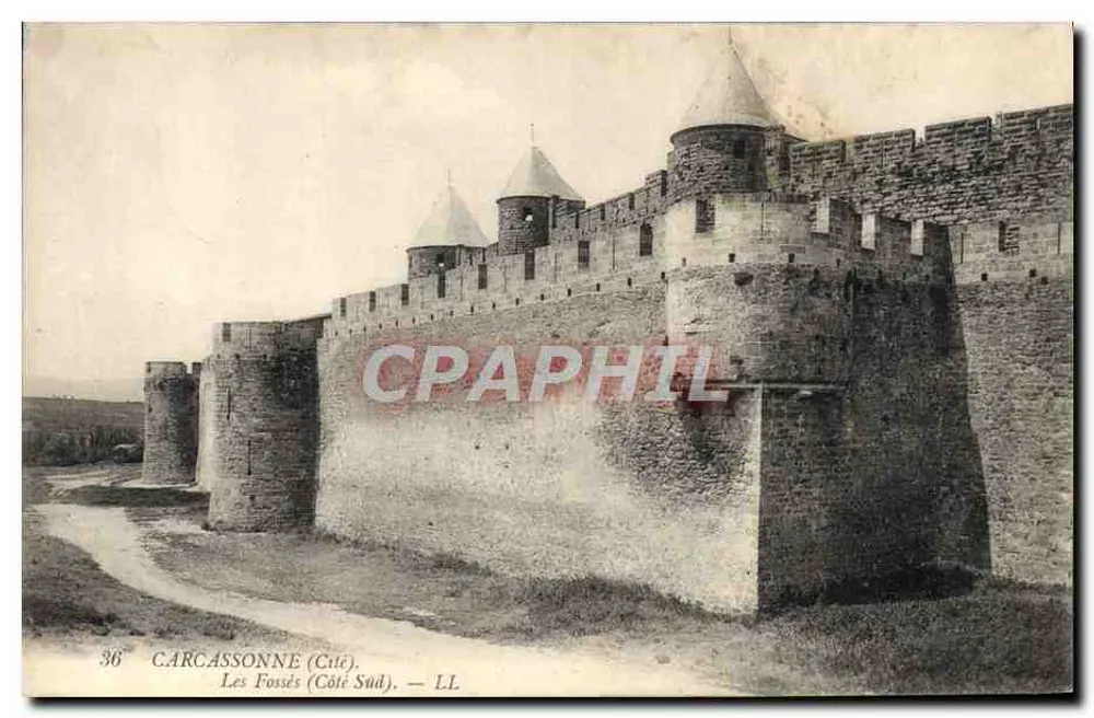Carcassonne (Lado Sul) — Os Fossos — LL, n°36 - Frente